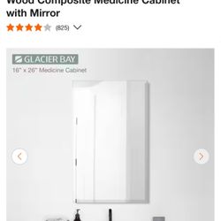 Glaciar Bay 16 X 26 In Rectangular Medicinal Gabinete 
