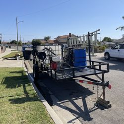 Complete Pressure Washing Trailer Set Up