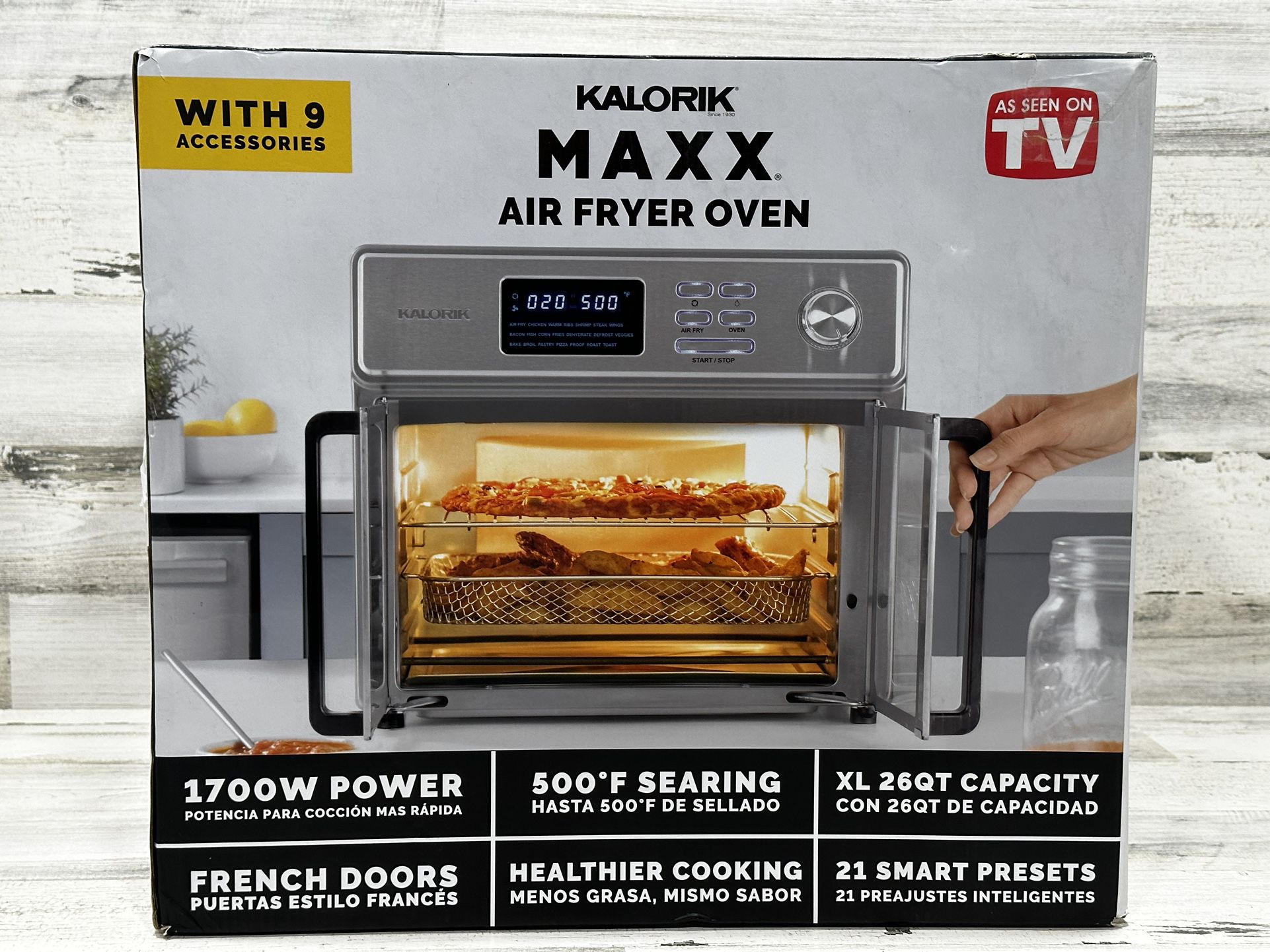 KALORIK MAXX XL 26qt Air Fryer Oven - 120V~60Hz~1700W (#AFO 46045 SS) - BRAND NEW!!!