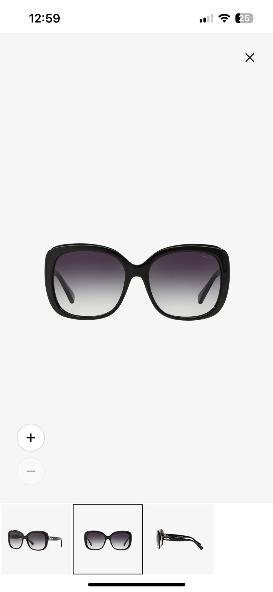 *COACH* Horse And Carriage Square Sunglasses