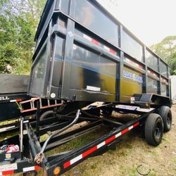 2018 16x8 Dump Trailer Retail $19,300. Top Half Sides Can Be Removed Excellent Condition Cash/trade 