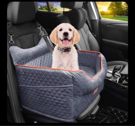 Dog Car Seat Booster with Safety Strap