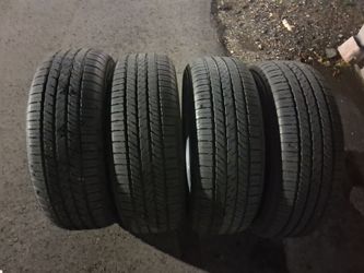 (4) yokohama 225 60 17 used tires like new 99%tread