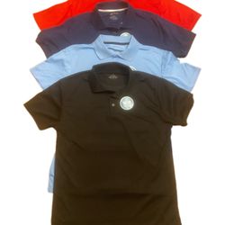 4 pack dri fit polos size large