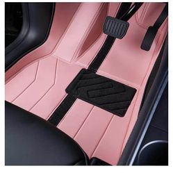 Open Box - Tesla Model Y Premium Floor Mats Set of 6 Pink