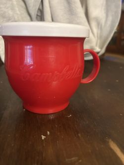 Campbells Soup Micro Mug Red & White with Lid