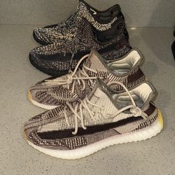 2 Yeezy Shoes, Reflective Size 10-11