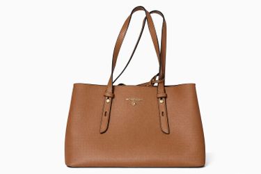 Michael Kors Tan Saffiano Leather Tote Bag – Gold Hardware