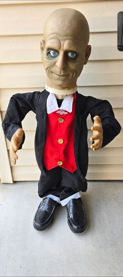 Vintage Gemmy Monster Munchies Jeeves Butler 3FT Animated Halloween Prop READ
