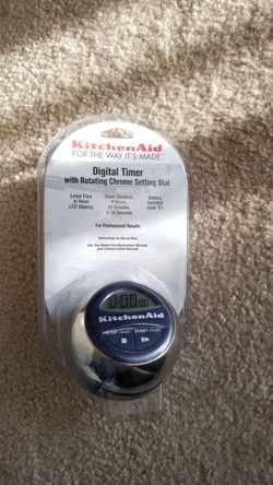 Kitchen aid digital timer