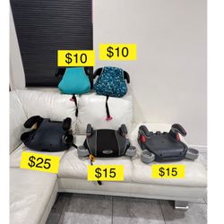 Kid booster seats / Asientos, silla carro niños