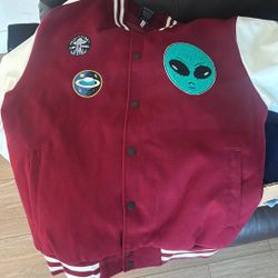 original deluxe apparel collection varsity jacket 