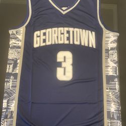 Allen Iverson #3 Georgetown Hoyas College Jersey - stitched lettering top quality. 