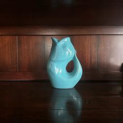 Turquoise Gurgle Ceramic pot