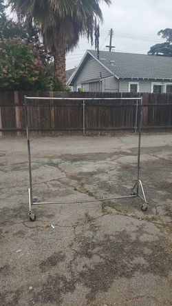 Metal Rolling Garment Clothing Rack