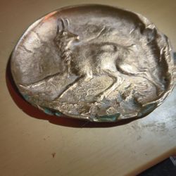 Antique Solid Brass Tray/plate