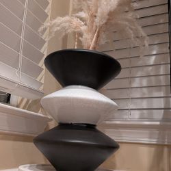 Crate And Barrel Priem Angular Three Layer Ceramic Vase