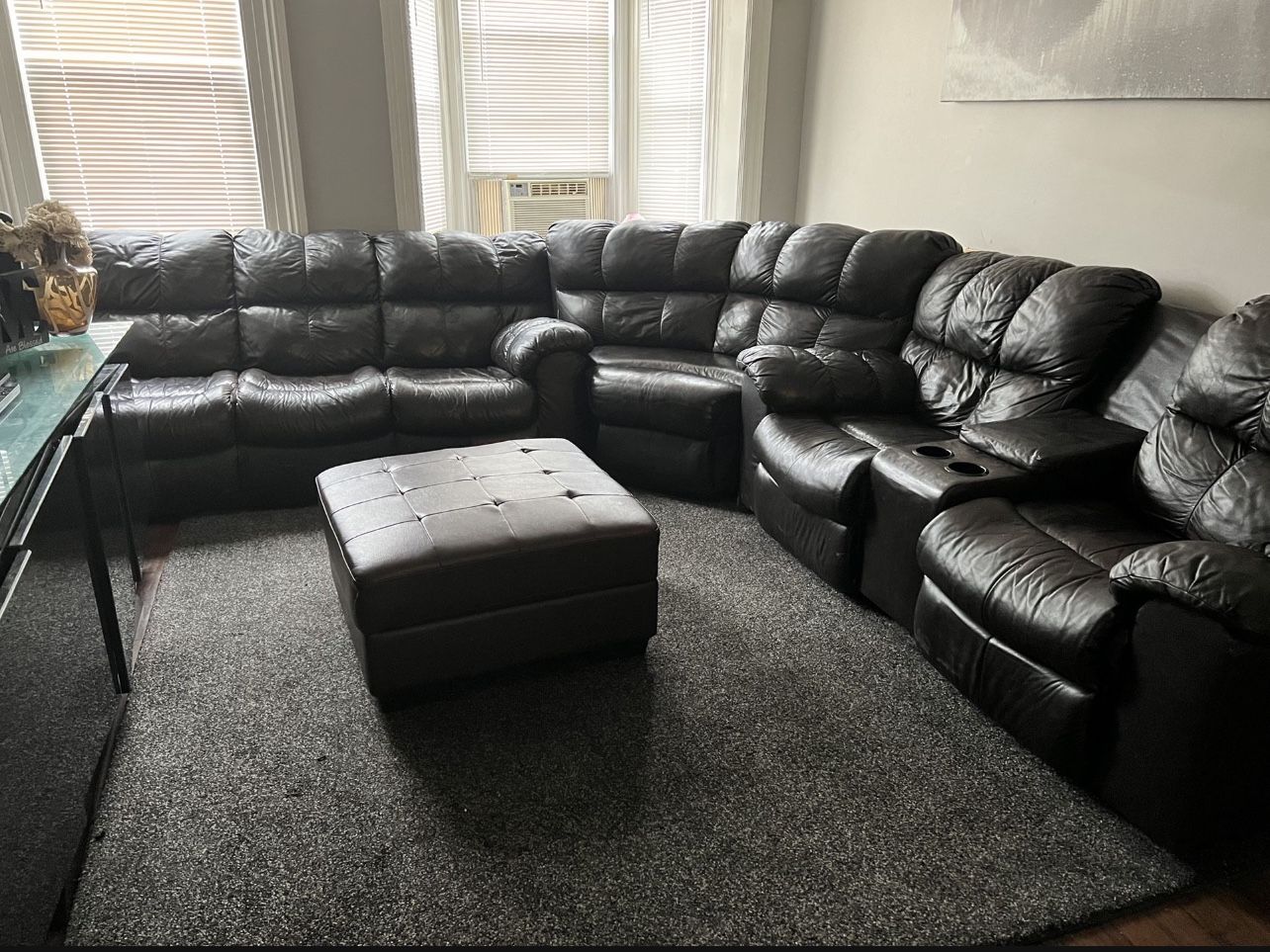 Leather Sectional Must Go !!! 