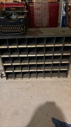Antique metal cabinet