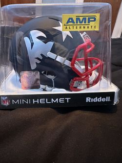 New England Patriots AMP alternate series Riddell Mini Helmet