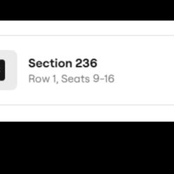 Chris Brown & Usher. Club Level First Row