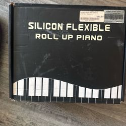 Roll up silicone portable piano