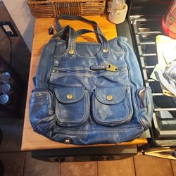 Marc By Marc Jacobs Large Blue Purse