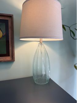 Glass side lamp