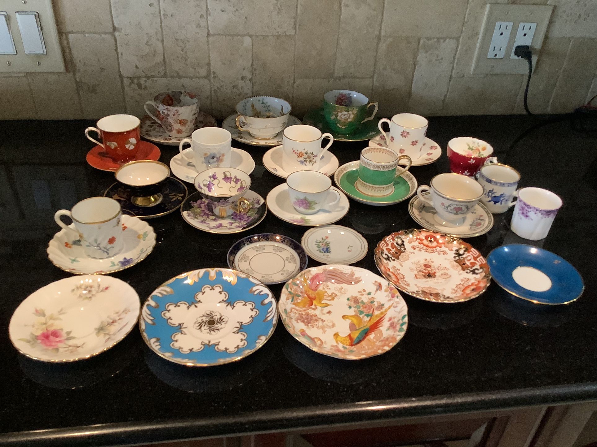 AMAZING COLLECTION TEA CUPS SET 13 Sets Plus 3 Tea Cups 7 Plates 36 PIECES Will Accept Any Reasonable Offer