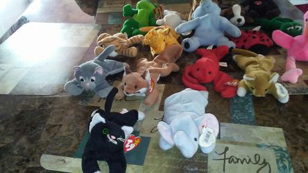 Collection of beanie baby New.