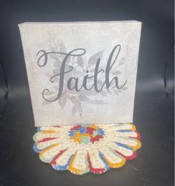 Faith Canvas Sign (5.5x5.5”)