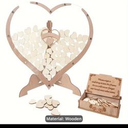 Wedding wooden heart