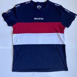 Mens Classic Hollister Navy  Casual Tee Short Sleeve Medium