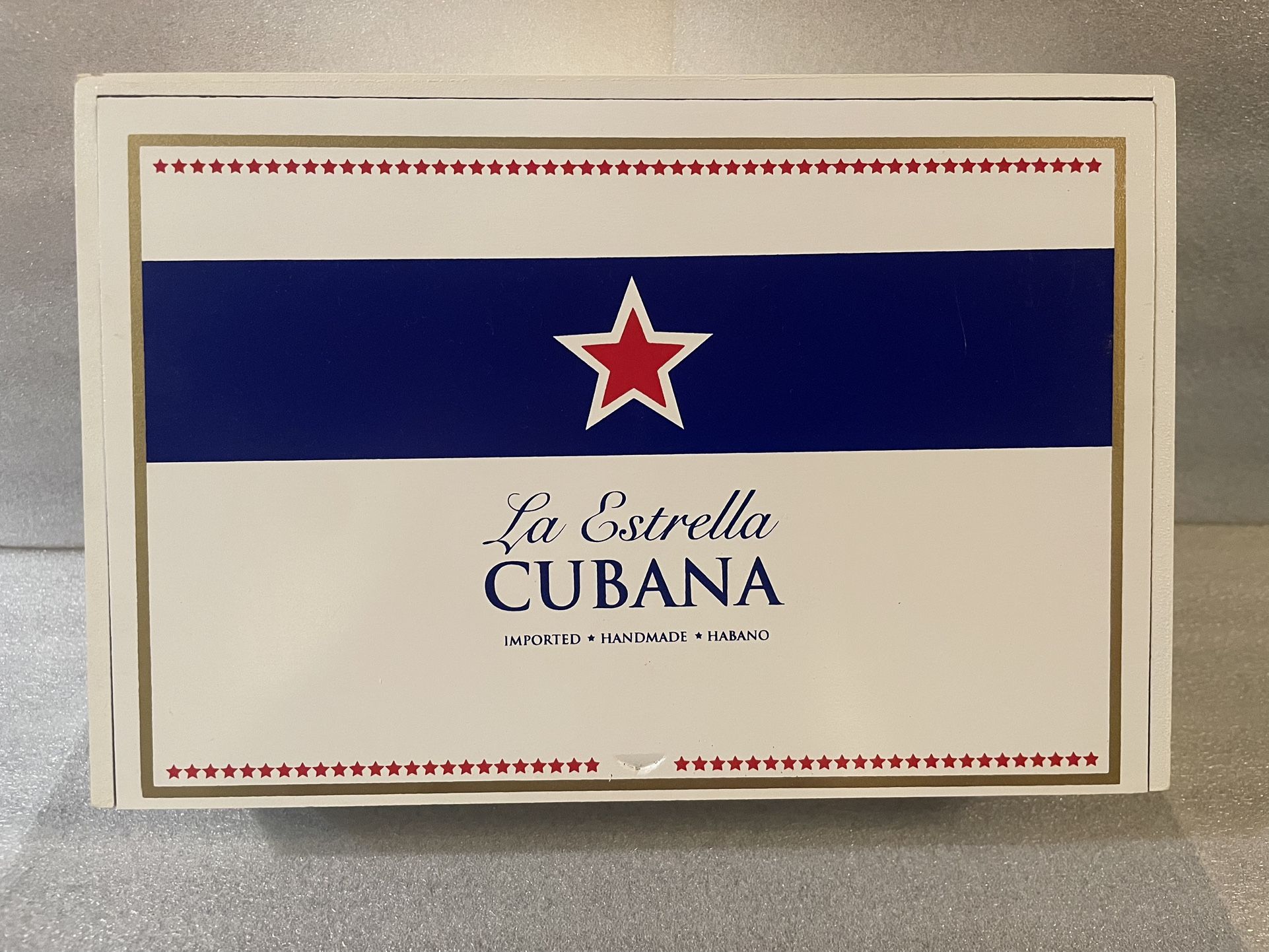 La Estrella Cubana Cigar Wood Storage Box Case