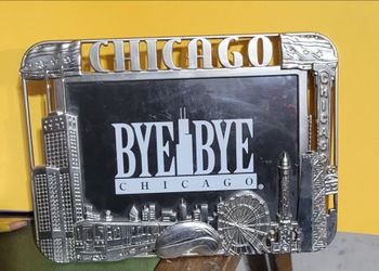 Chicago Pewter Look metal picture frame