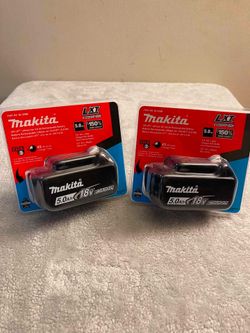 Paquete de 2  baterías Makita de 5 Ah