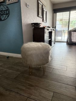 Fur Stool Chair