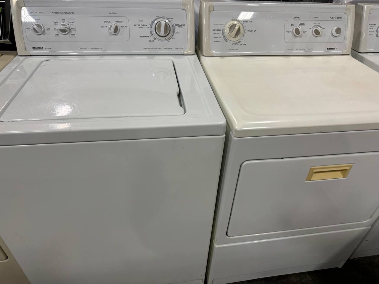 Kenmore Washer & Dryer Electric Top Load Set Free Cords Attachments Warranty 