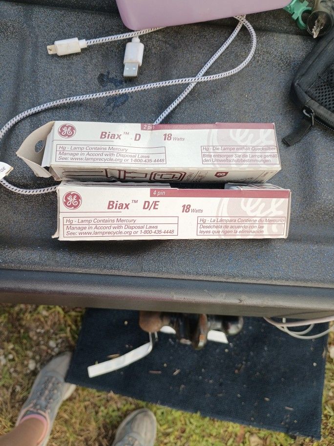 Different Biax 4 Pins And 2 Pins Hg Lamps