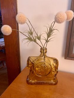 1972 McGovern - Shriver Amber Glass Bottle