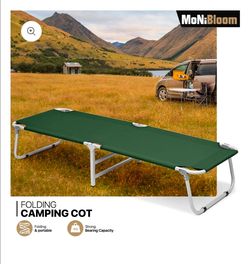 Camping Cot Green
