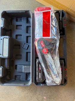 DEREAL 6” 20V Cordless Mini Chainsaw w/ 2 Batteries, Charger & Case – NEW