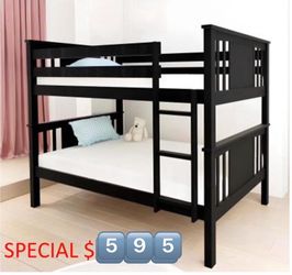 Twin/Twin Bunk New Bed Sale w/Mattress