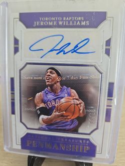 Raptors  Jerome  Williams  Certified  Autograph  Card