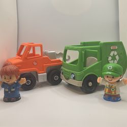 Little people Tow Truck & Recycle Truck