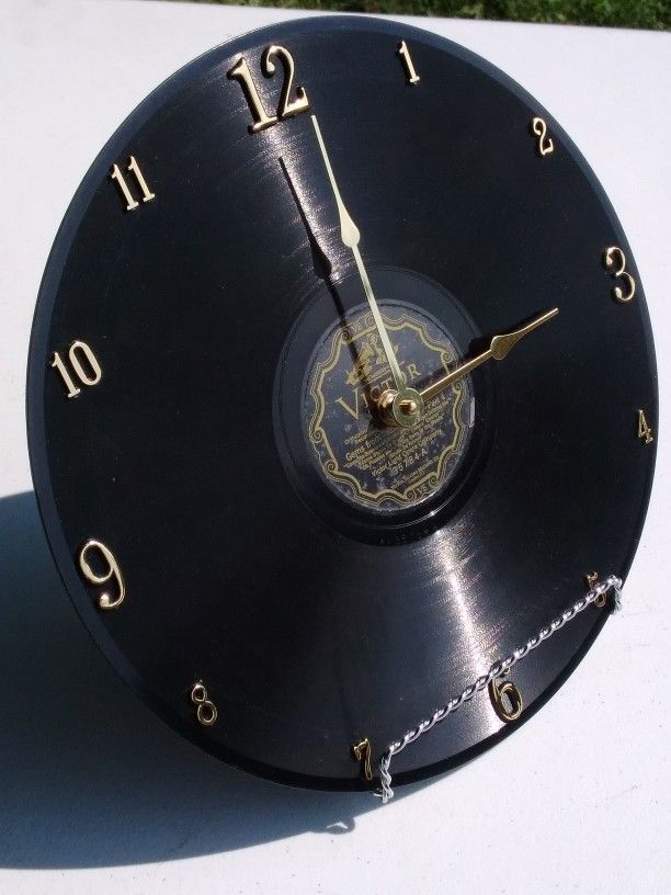 Vintage Victor Vinyl Record Clock
