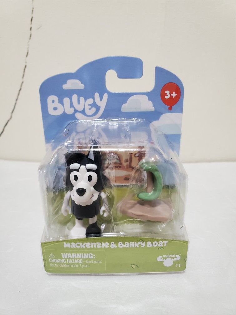 Bluey Beach Mackenzie & Barky Boat Mini Figure (contact info removed)73 3" Inch Toy Figure,