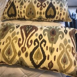 2 oblong very clean pillows. Feather