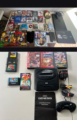 Video Game Laptop Board Game Lot Sega Genesis Bundle