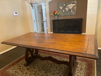 Wooden dining table 7’ long